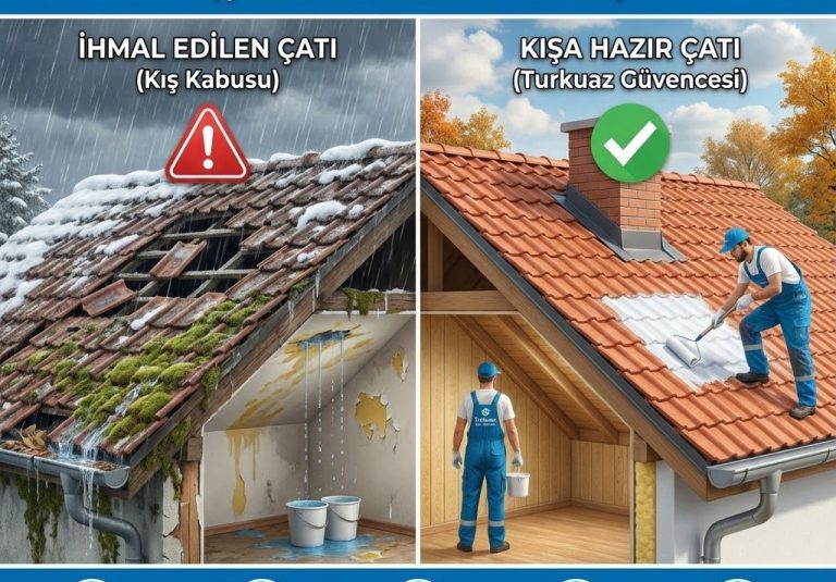 Kış Kapıda! Çatınız Yağmura Hazır mı? (Çatı Akmasının 5 Belirtisi)