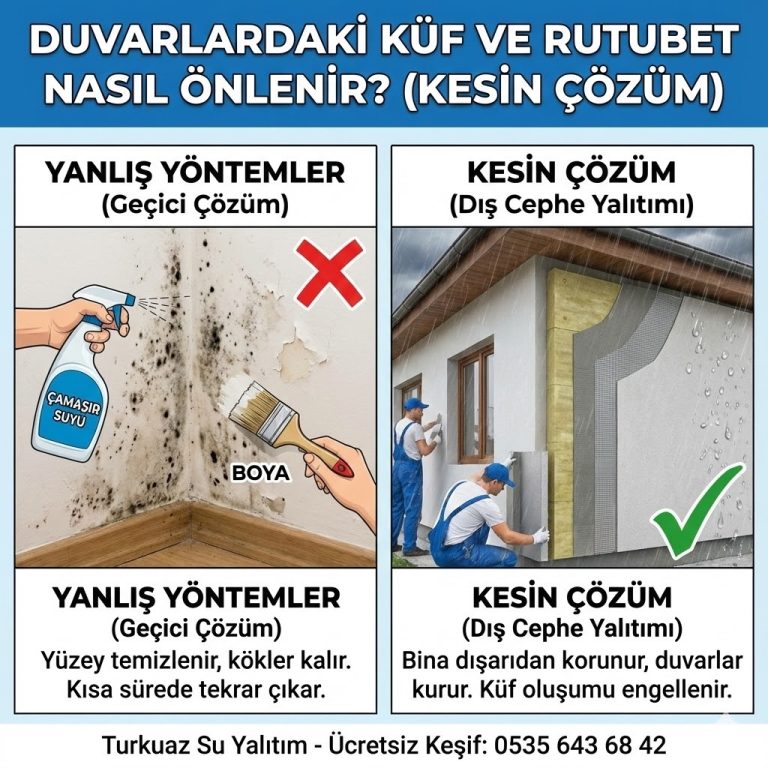 Duvarlardaki Küf ve Rutubet Nasıl Önlenir? (Kesin Çözüm)